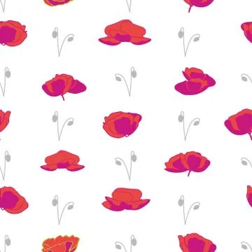 ORNATE PATTERN WITH FLORAL ELEMENTS Stock Illustration