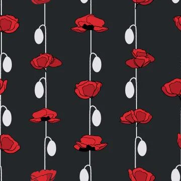 ORNATE PATTERN WITH FLORAL ELEMENTS Illustrazione stock