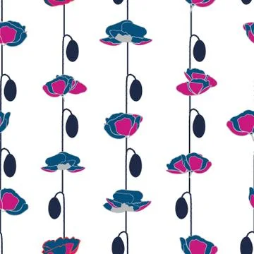 ORNATE PATTERN WITH FLORAL ELEMENTS Stock Illustration