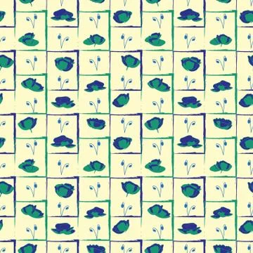 ORNATE PATTERN WITH FLORAL ELEMENTS Stock Illustration