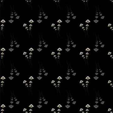 ORNATE PATTERN WITH FLORAL ELEMENTS Illustrazione stock