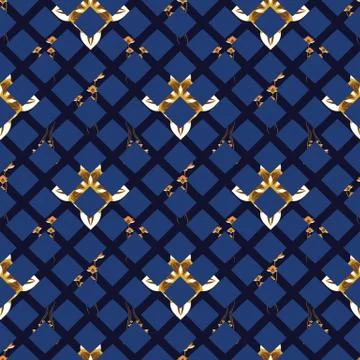 ORNATE PATTERN WITH FLORAL ELEMENTS Illustrazione stock