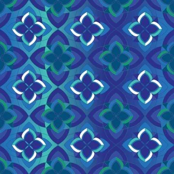 ORNATE PATTERN WITH MANDALA ELEMENTS Illustrazione stock