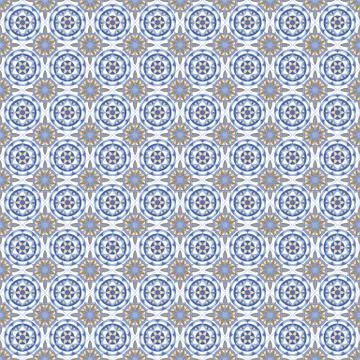 ORNATE PATTERN WITH MANDALA ELEMENTS 스톡 일러스트