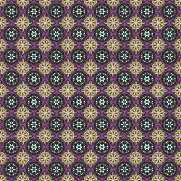 ORNATE PATTERN WITH MANDALA ELEMENTS Stockillustratie