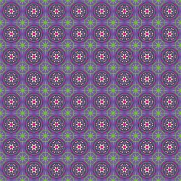 ORNATE PATTERN WITH MANDALA ELEMENTS Illustrazione stock