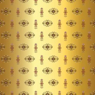 ORNATE PATTERN WITH TRADITIONAL ELEMENTS 스톡 일러스트