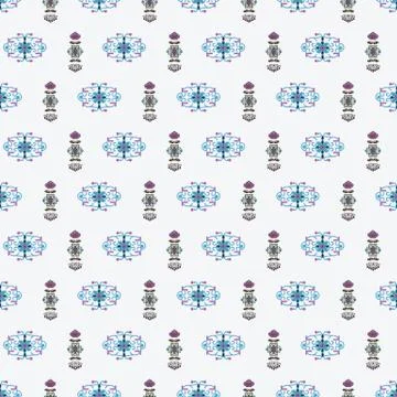 ORNATE PATTERN WITH TRADITIONAL ELEMENTS Stock Illustration