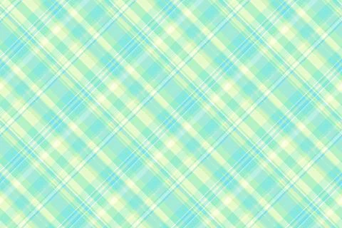 Ornate plaid texture vector, teal pattern check background. Royal seamless .. Illustrazione stock