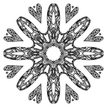 Ornate round pattern 스톡 일러스트