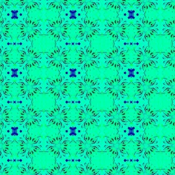 Ornate Seamless Pattern Abstract Art Stock Illustration