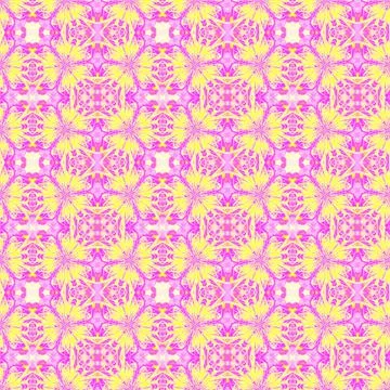 Ornate Seamless Pattern Abstract Art Stock Illustration