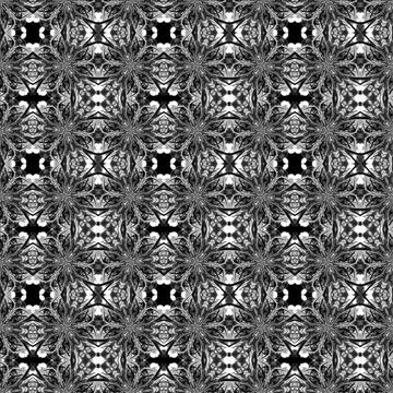 Ornate Seamless Pattern Abstract Art Stock Illustration