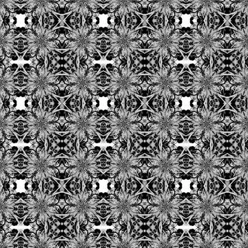 Ornate Seamless Pattern Abstract Art Stock Illustration