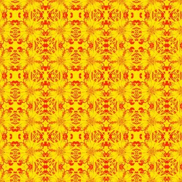 Ornate Seamless Pattern Abstract Art Stock Illustration