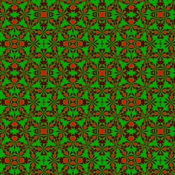 Ornate Seamless Pattern Abstract Art Stock Illustration