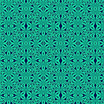 Ornate Seamless Pattern Abstract Art Stock Illustration