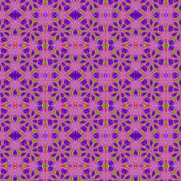 Ornate Seamless Pattern Abstract Art Stock Illustration