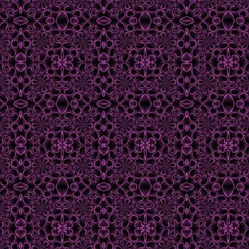Ornate Seamless Pattern Abstract Art Stock-Illustration