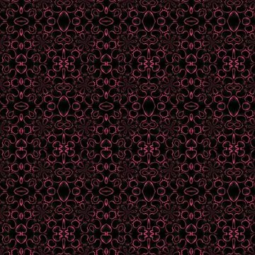 Ornate Seamless Pattern Abstract Art Stock-Illustration