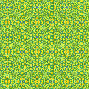 Ornate Seamless Pattern Abstract Art Stock Illustration