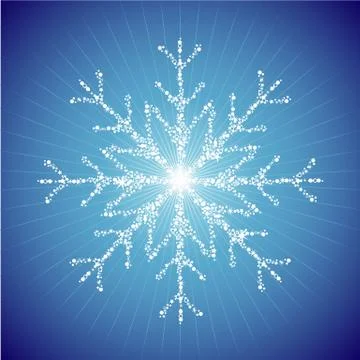 Ornate snowflake Stock Illustration