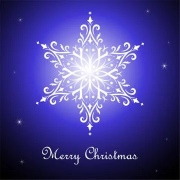 Ornate snowflake Stock Illustration