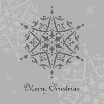Ornate snowflake Illustrazione stock