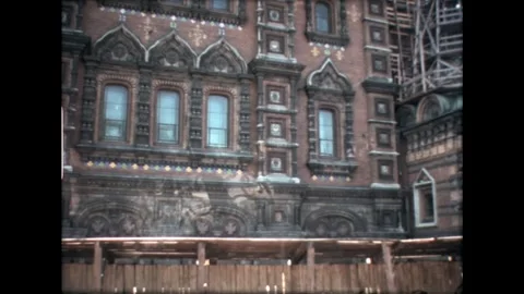 Ornate Soviet Building Video stock 278399376