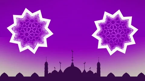 Ornate Starry Mosque Stock Footage 335622641