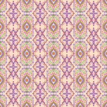 Ornate Thai Heritage Pattern and Contemporary Textile Art Ilustración de archivo