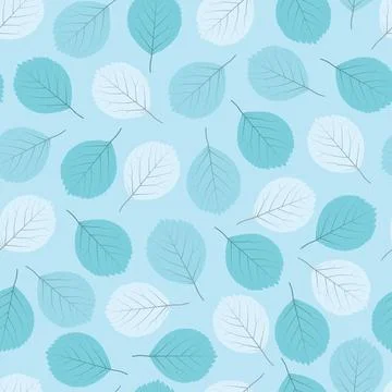 Ornate trendy seamless ditsy pattern design of exotic leaves. Stock Illustration