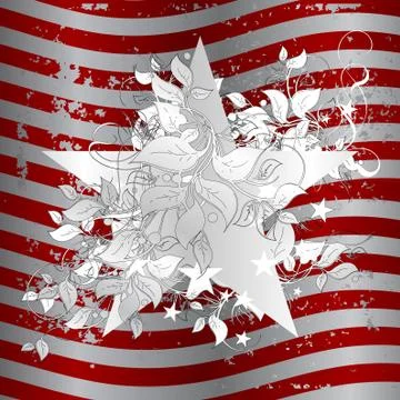 Ornate usa Stock Illustration