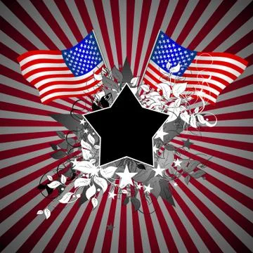 Ornate usa Stock Illustration