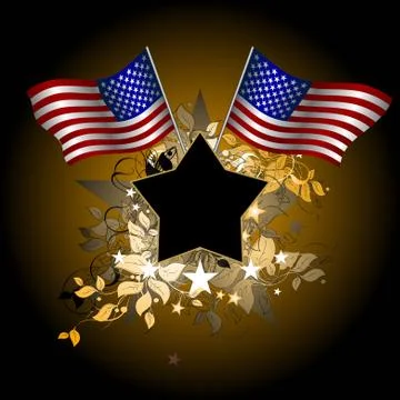 Ornate usa Stock Illustration