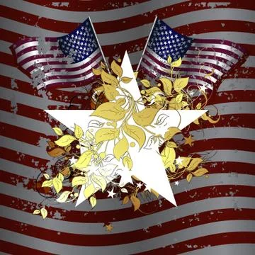 Ornate usa Stock Illustration