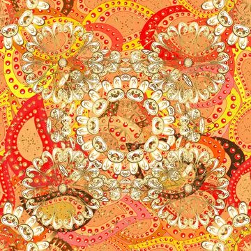 Ornate vector decoration. Luxury, royal and Victorian concept. Vintage baroque f 스톡 일러스트