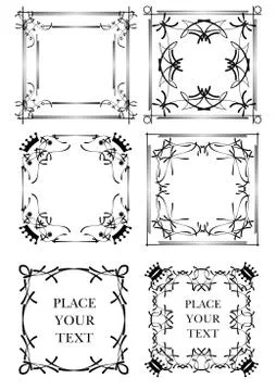 Ornate vector frames. Vector Stock Illustration