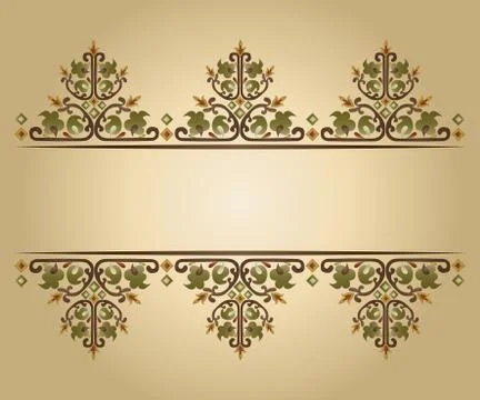 Ornate vintage frames 01 Illustrazione stock