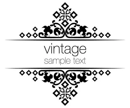 Ornate vintage frames 03 Stock Illustration
