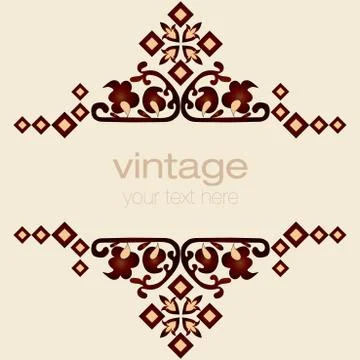 Ornate vintage frames eight Stock Illustration