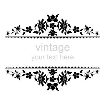 Ornate vintage frames five Stock Illustration