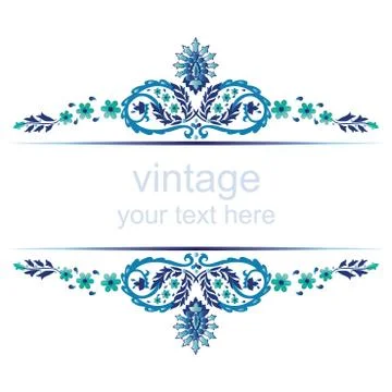 Ornate vintage frames six Stock Illustration