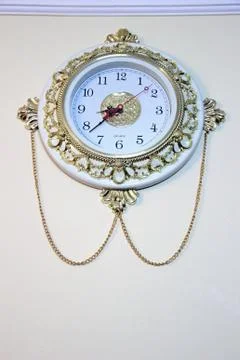 Ornate Wall Clock Stock Photos