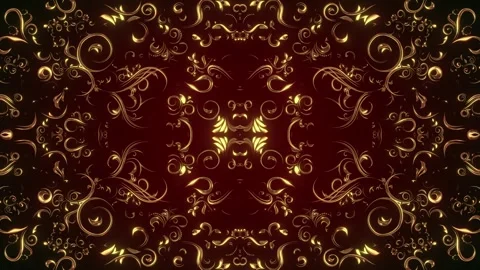 Ornate Wedding Wallpaper Background Stock Footage 263340631