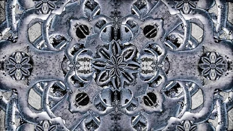 Ornated door open and closing 2d looped animated video Stock Footage 320439785