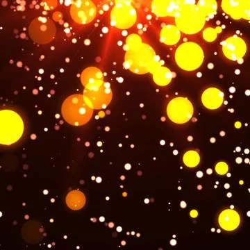 Orng bokeh Stock Illustration