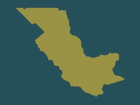 Oro, Papua New Guinea. Solid color shape Stock Illustration