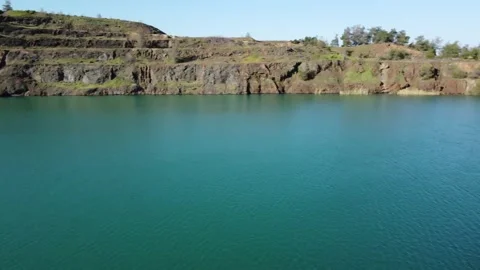 Oroklini lake  in the forests of Cyprus. Stock Footage 175282995