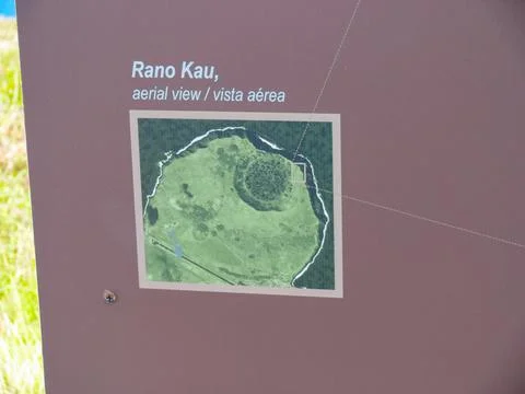 Orongo, the relevance of Easter Island. Stock Photos
